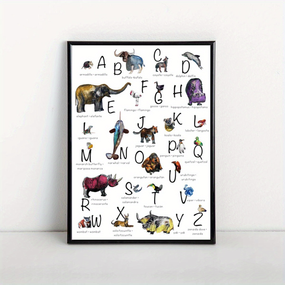 Animal Alphabet Poster