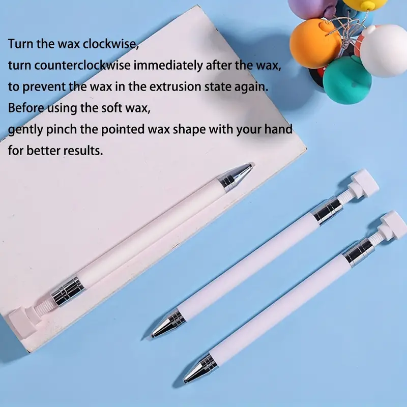 1pc DIY Diamond Painting Pens With Wax, Refillable Wax Pen, Rotating Glue  Point Drill Pen For Nail Art, DIY Diamond Painting Art Tools