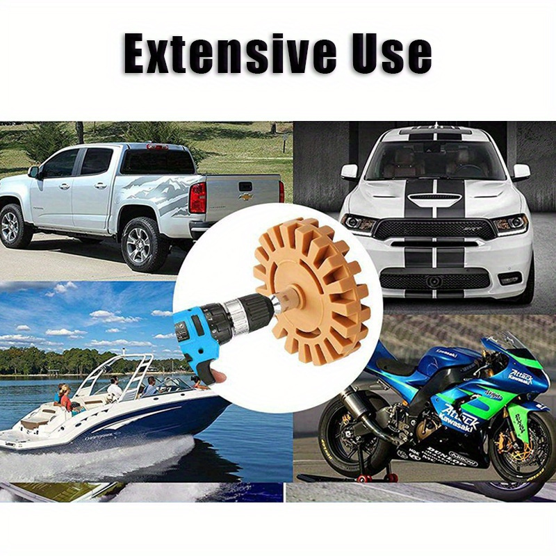 Car Rubber Wheel Adhesive Remover Drill Adapter Polishing Tool
