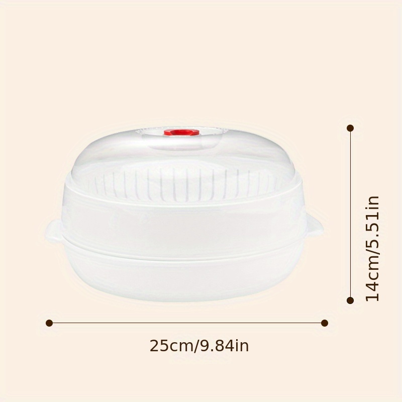 Plastic Microwave Steamer With Lid Double layer Food grade - Temu