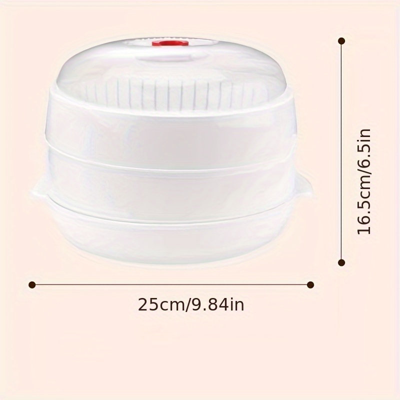 Plastic Microwave Steamer With Lid Double layer Food grade - Temu