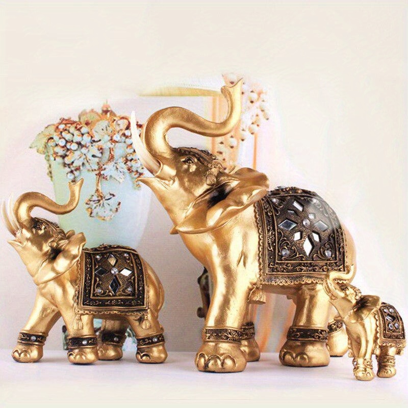 White Elephant Statue Feng Shui Decorative Elephant - Temu