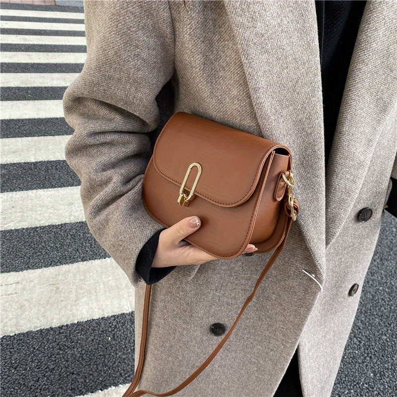 SADDLE 014 - Brown Leather Hobo Bag