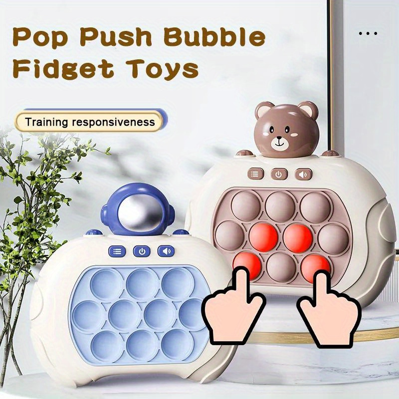  Pop Fidget Toy It Game, Pop Pro It, Push Bubble Stress Light-Up  Toys, Popits for Kids, Pattern-Popping Game, 4 Modes, 30 Levels,  Anti-Anxiety Autism Squeeze Sensory Toy for Children Adults 