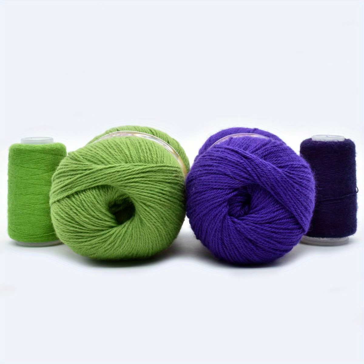 3 Balls Thick Warm Alpaca Wool Mink Cashmere Knitting Yarn for Crocheting  Hand-Woven 300g (Multi Purple)