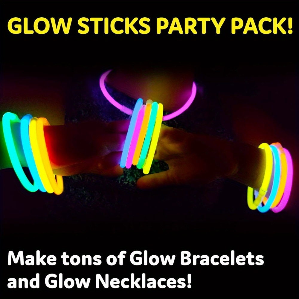 Glow Sticks Glow Party Decorations Neon Party Glow Necklaces - Temu