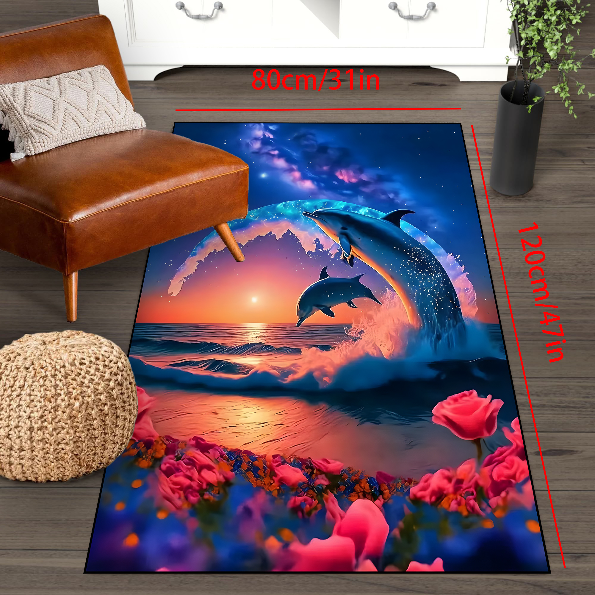 1pc Tapis Zone À Motif Fléchettes Fire And Water Tapis - Temu France