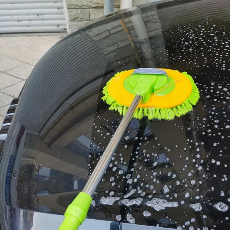 Agiferg Mini brosse plate à petite tête vadrouille murale brosse de  nettoyage domestique vadrouille chenille lavage de voiture petite brosse de  vadrouille 