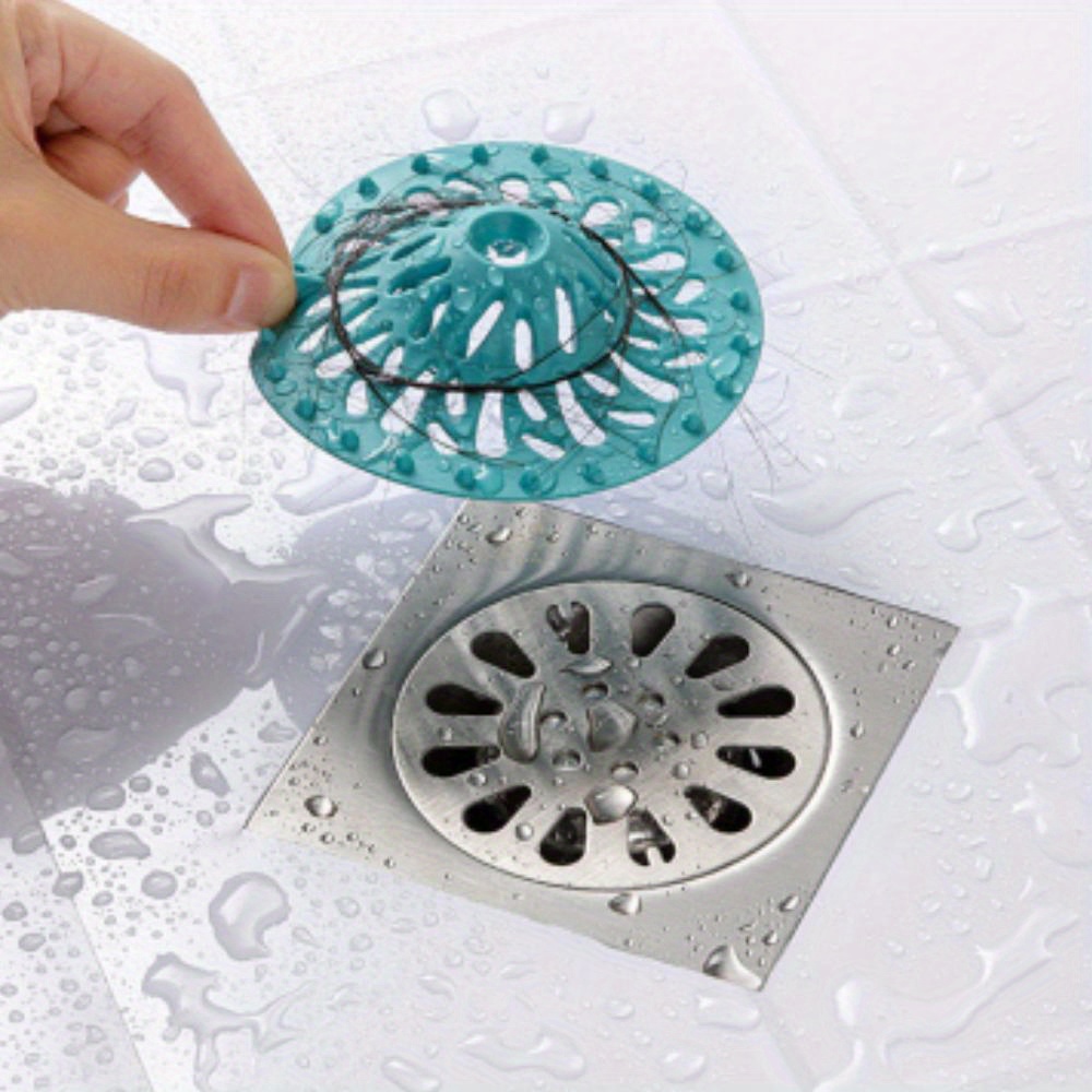 Sink Drain Hair Catcher, Multifunction Drain Cover Filter, Bathtub Drain  Protector For Shower, Simple Plain Color Hollow Out Hair Collector Drain  Strainer For Household, Bathroom Tools - Temu