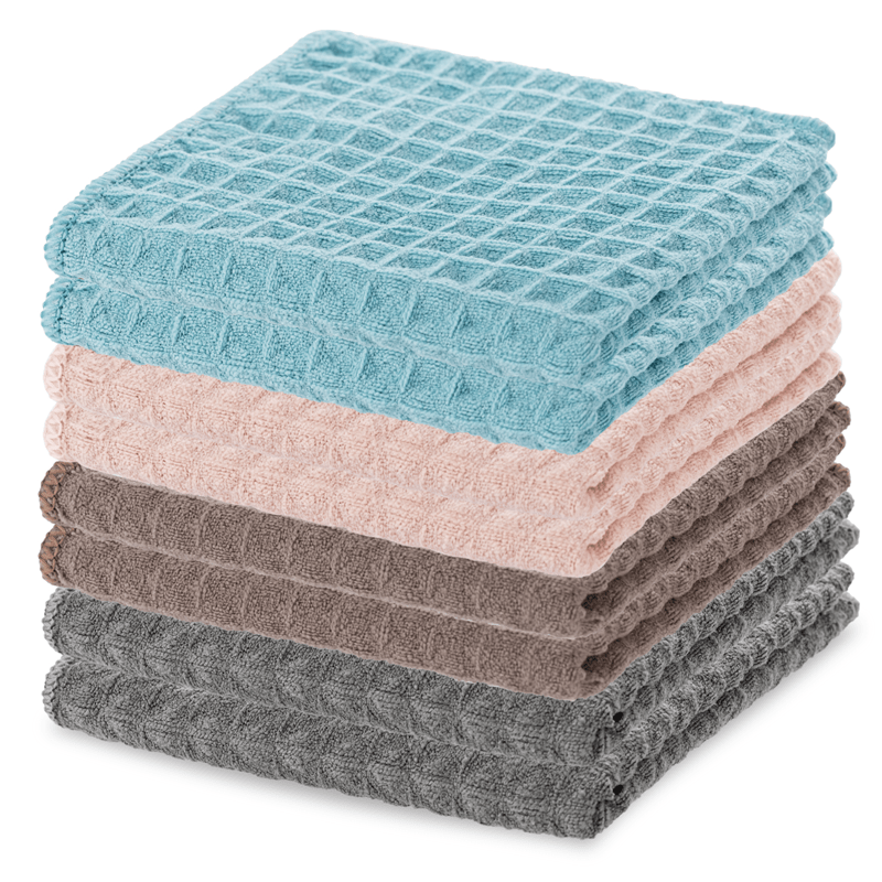 Cotton Waffle Washcloth Solid Color Household Handkerchiefs - Temu