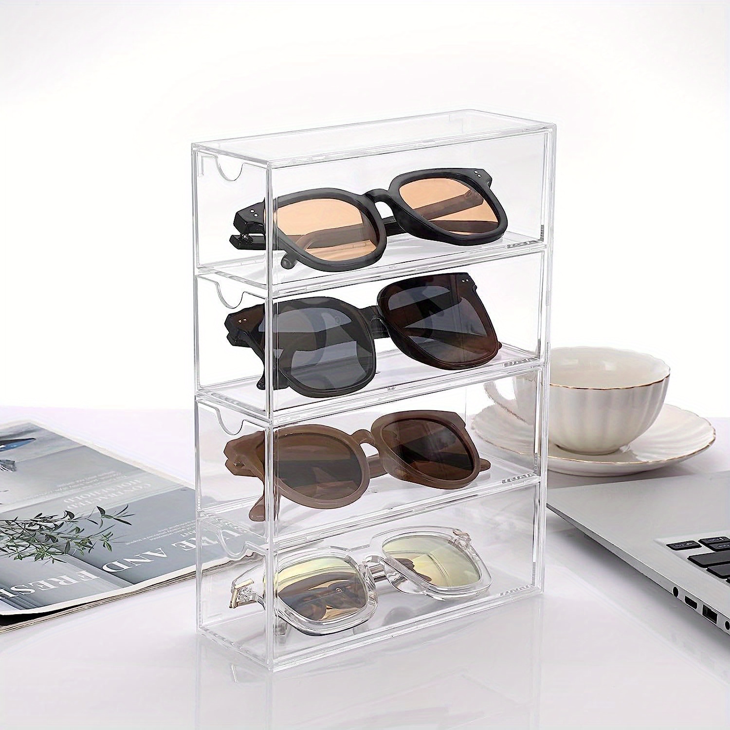 Soporte Organizador Gafas Sol Varias Capas - Almacenamiento Plástico  Resistente Anteojos - Deporte Aire Libre - Temu