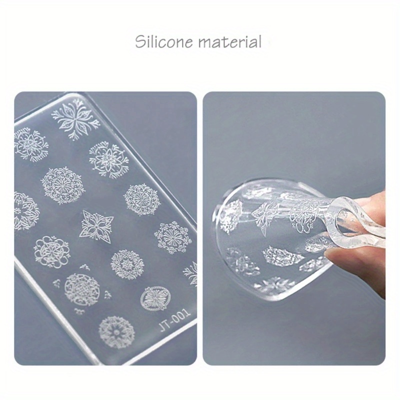 Nail Art Mold UV Epoxy Resin Silicone Mould Three-Dimensional Embossing  Decorative Sticker Nail Jewelry