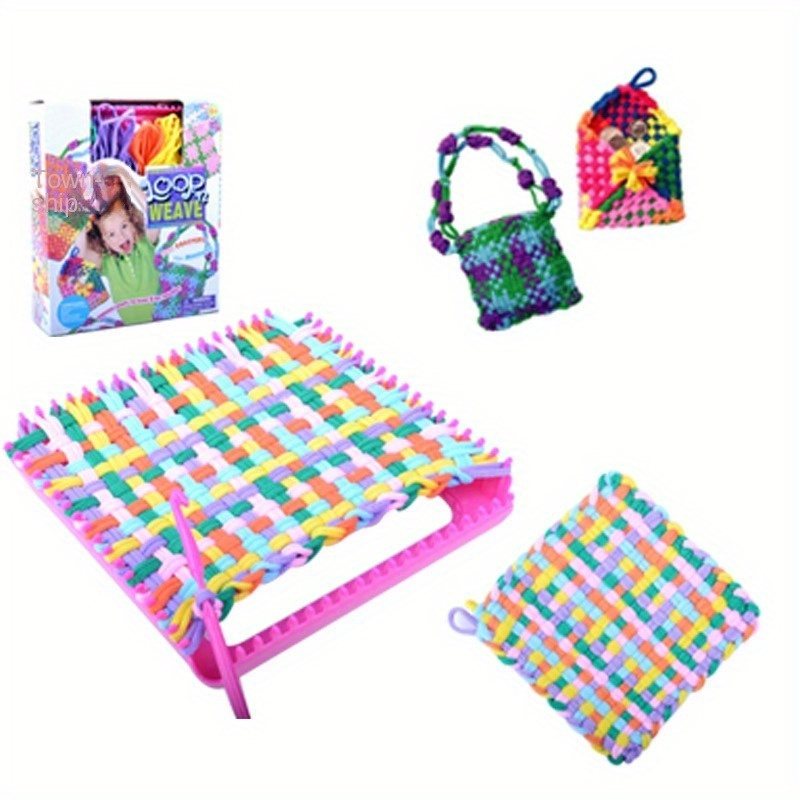 Kids Weaving Loom Kit With Elastic Braided Rope, Refillable Acrylic  Saucepan Lid Holder Bunnings, And DIY Supplies For Gift Wrapping From  Sophine12, $46.7