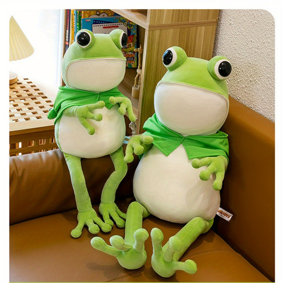 Cute Frog Doll Pillow Cape Soft Frog Plush Toy Doll Pillow For Birthday Gift  Halloween Gift - Toys & Games - Temu