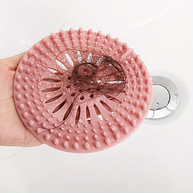 Silicone Hair Filter Sink Anti-blocking Strainer Shower Floor Bathtub Drain  Stopper Kitchen Deodorant Plug Bathroom Accessories
