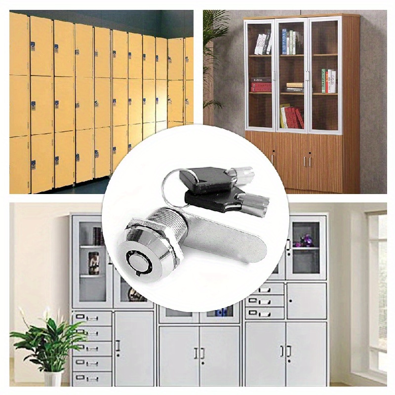Cupboard Cabinet Door Locks Security Mailbox Lock With 2 Keys For File  Wardrobe A