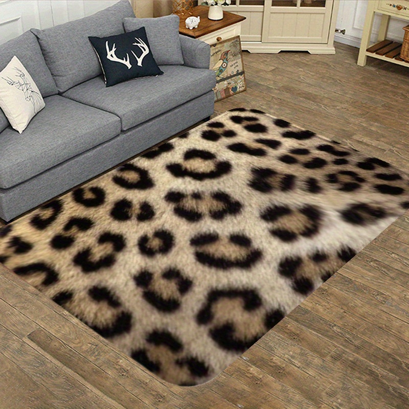 Cool Leopard Print Large Carpet Entry Door Mat Indoor And - Temu