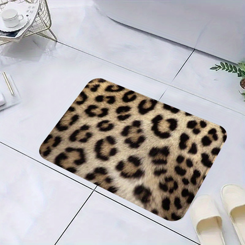 Cool Leopard Print Large Carpet Entry Door Mat Indoor And - Temu