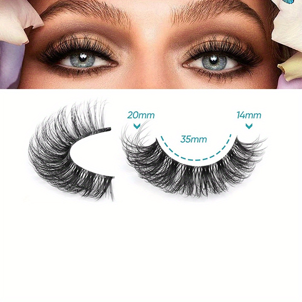 10 Pairs 3D Mink Lashes Natural Thick False Eyelashes Dramatic Volume Wispy  * Eyelash Extension