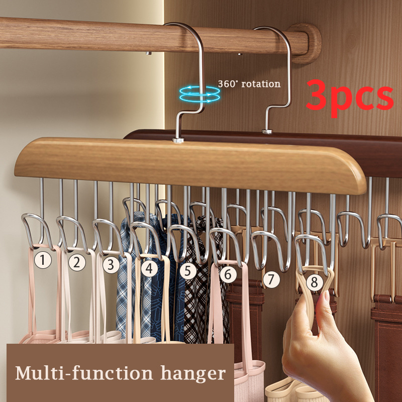 8 Hooks Clothes Storage Hangers Hanging Rack For Scarves - Temu