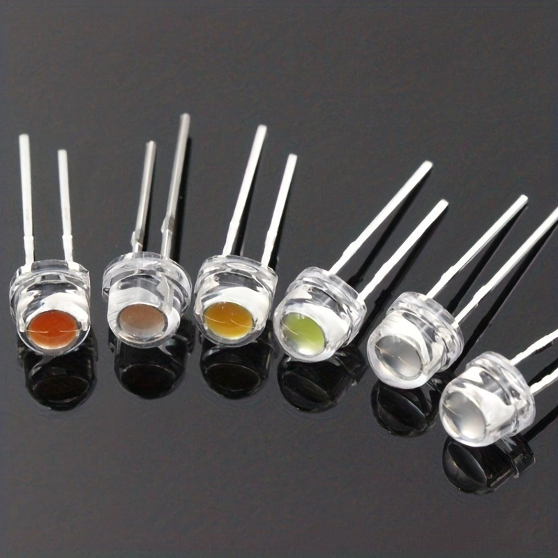 Led Light Emitting Diodes Commonly Used Diodes 2 Pins Yellow - Temu