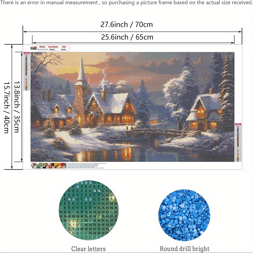 Christmas Diamond Painting Kits 5D Diamond Art Kits for Adults Winter DIY  Gift