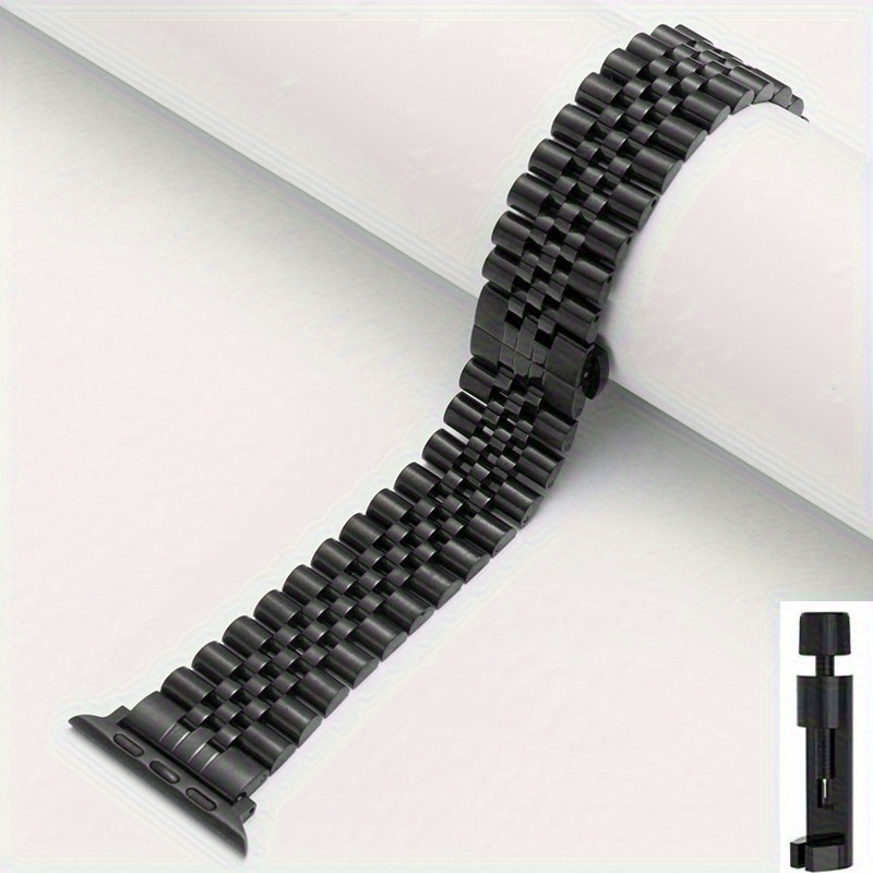 Compatible With Iwatch Band 49mm 45mm 44mm 42mm 41mm 40mm 38mm, Business Stainless Steel Metal Wristband For Iwatch Series 9/8/7/6/5/4/3/2/1 Ultra 2/1 Se Watch Strap Men Women