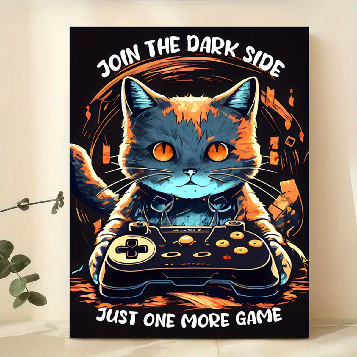 1pc Leinwandposter Join The Dark Side Poster Katze Spielt - Temu Switzerland