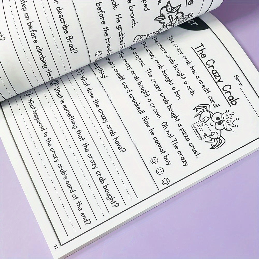 All-in-One Reading Passages: English Phonics Workbook for Youngsters - Educational Teaching Aid by LACHILLY, Colorful Sentence Training Book with Fun Illustrations & Exercises for Reading Skills Development, Educational Workbook | Interactive Layout | Durable Paper Quality