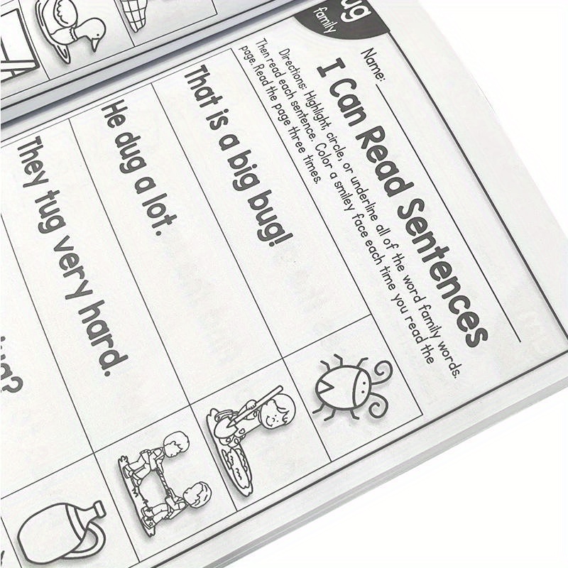 All-in-One Reading Passages: English Phonics Workbook for Youngsters - Educational Teaching Aid by LACHILLY, Colorful Sentence Training Book with Fun Illustrations & Exercises for Reading Skills Development, Educational Workbook | Interactive Layout | Durable Paper Quality