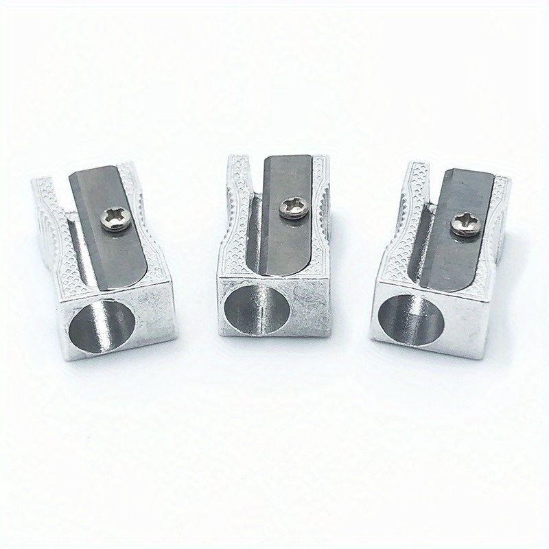 Creative Aluminum Alloy Pencil Sharpener Single Hole Pencil - Temu