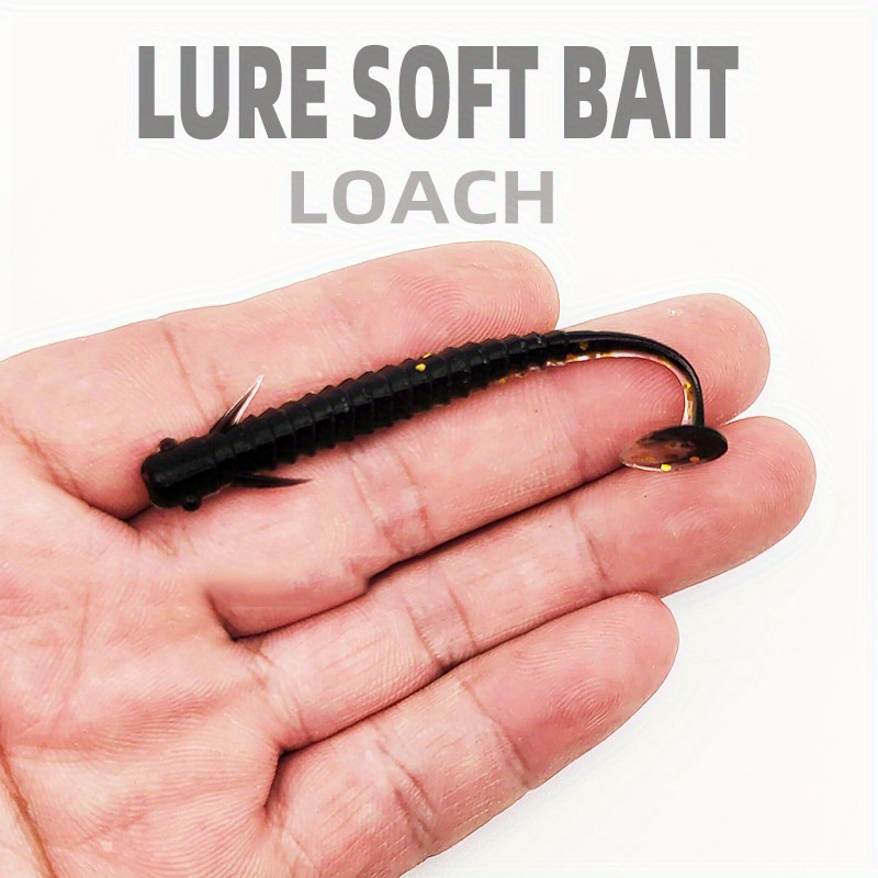 15pcs Soft Fishing Lure Set - Bionic Loach Bait With Barbed Hooks - Perfect  For Freshwater & Saltwater Fishing!