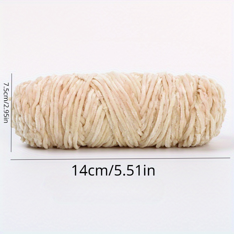 Chenille Golden Velvet Yarn Soft Comfortable Yarn Knitting Crochet 60M