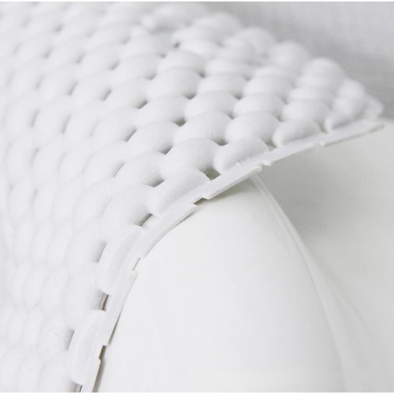1pc Simple White Bath Pillow, Anti-slip PVC Waterproof Bath Tub Mat For  Bathroom