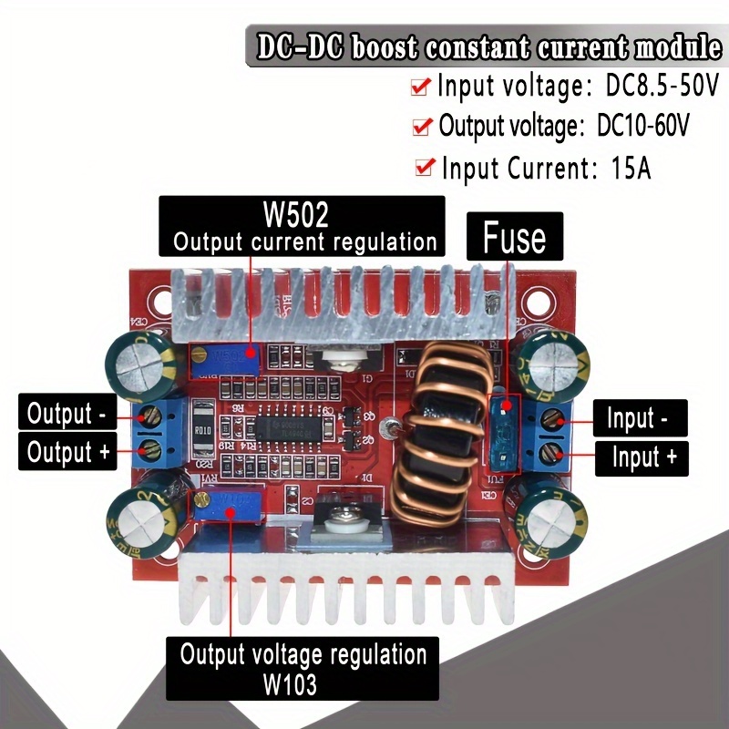 Convertisseur Élévateur De Tension DC 400W, 15a, Courant Constant