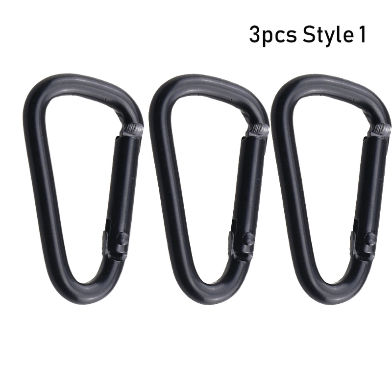 3pcs Aluminum Alloy D Shaped Carabiner Metal Spring Snap Clip Water Bottle  Hanging Hook Buckle Keychain Outdoor Camping Hiking Tool - Sports &  Outdoors - Temu
