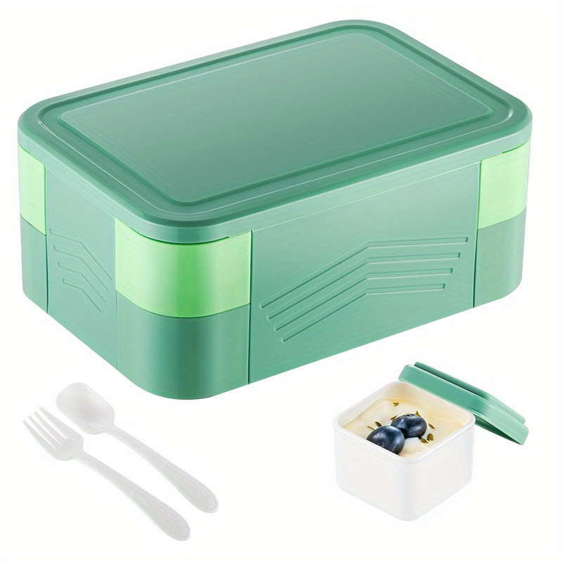 Large Capacity Bento Lunch Box, 2 Layers And 6 Compartments Reusable Lunch  Box For Adults, Food Container Lunch Box For Work School Bpa Free, Kitchen  Supplies - Temu