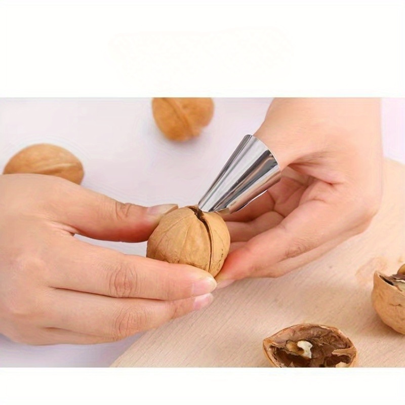 5/1pcs Stainless Steel Cutting Finger Protector Vegetable Fruite Peeling  Pine Nuts Pistachio Kitchen Accessories Peeling Tool