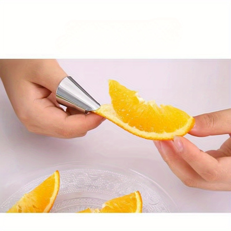 5/1pcs Stainless Steel Cutting Finger Protector Vegetable Fruite Peeling  Pine Nuts Pistachio Kitchen Accessories Peeling Tool