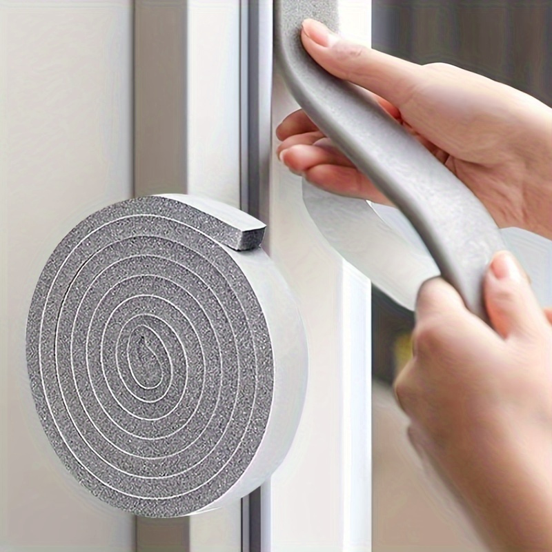 Uxcell EVA Self Adhesive Sealing Foam Tape for Window Door Insulation 2pcs  0.6”x0.12”x16.4ft
