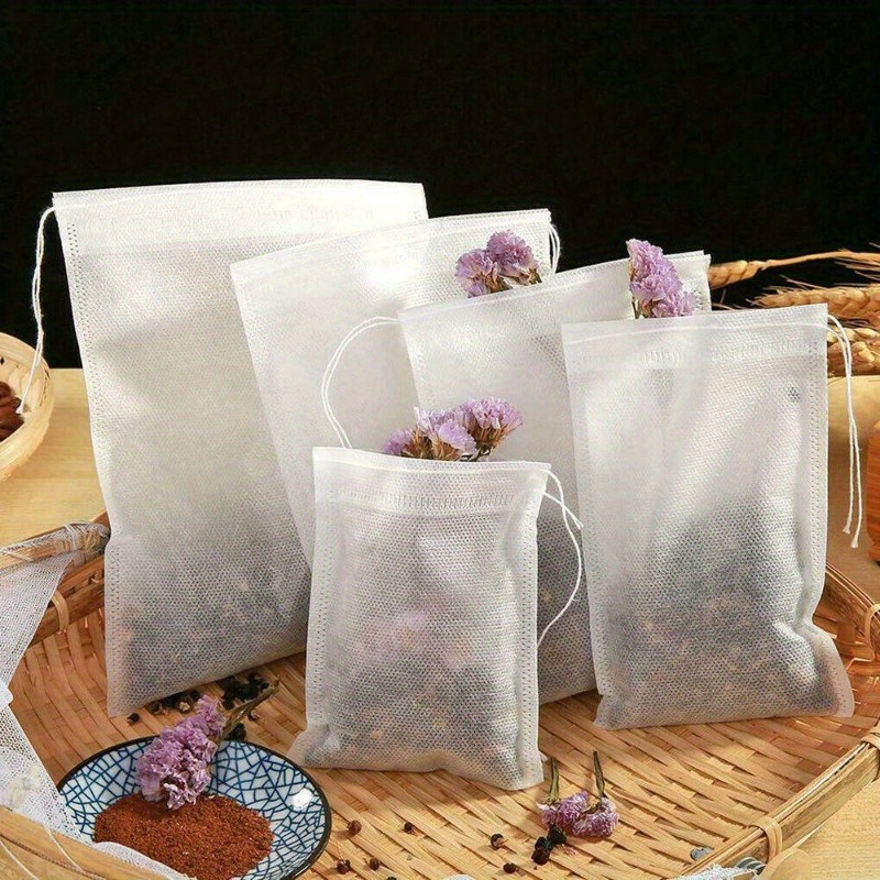 100 pièces Sachet à thé, sac filtre jetable pour infuseur à thé