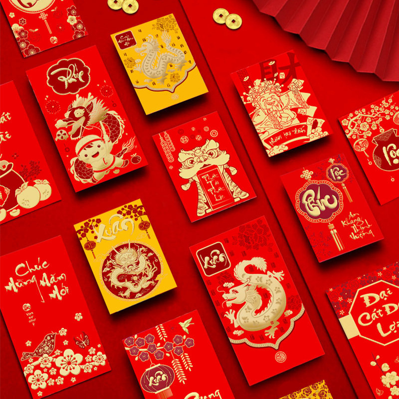 Temu 2024 Year of Gragon Red Envelopes starting at $