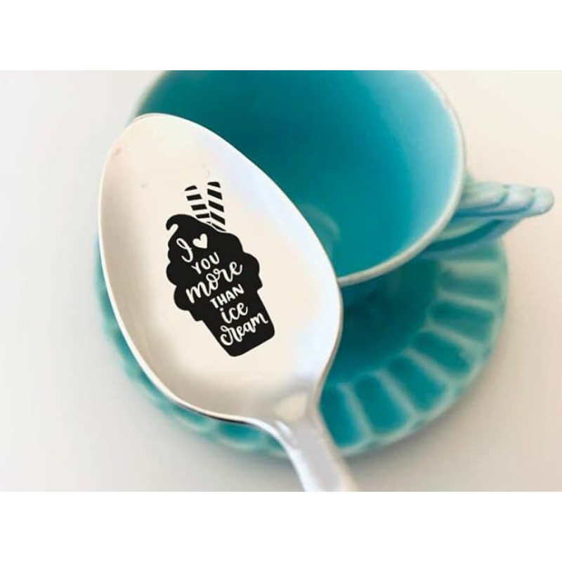 Stainless Steel Spoon, Engraved Tea Coffee Ice Cream Cereal Spoon, Romantic Gift  Ideas, Spoon Gift For Wife Husband Lovers Parents Grandparents, Coffee  Lovers Gifts, Anniversary Birthday,valentine's Day Gift, Holiday Accessory  - Temu