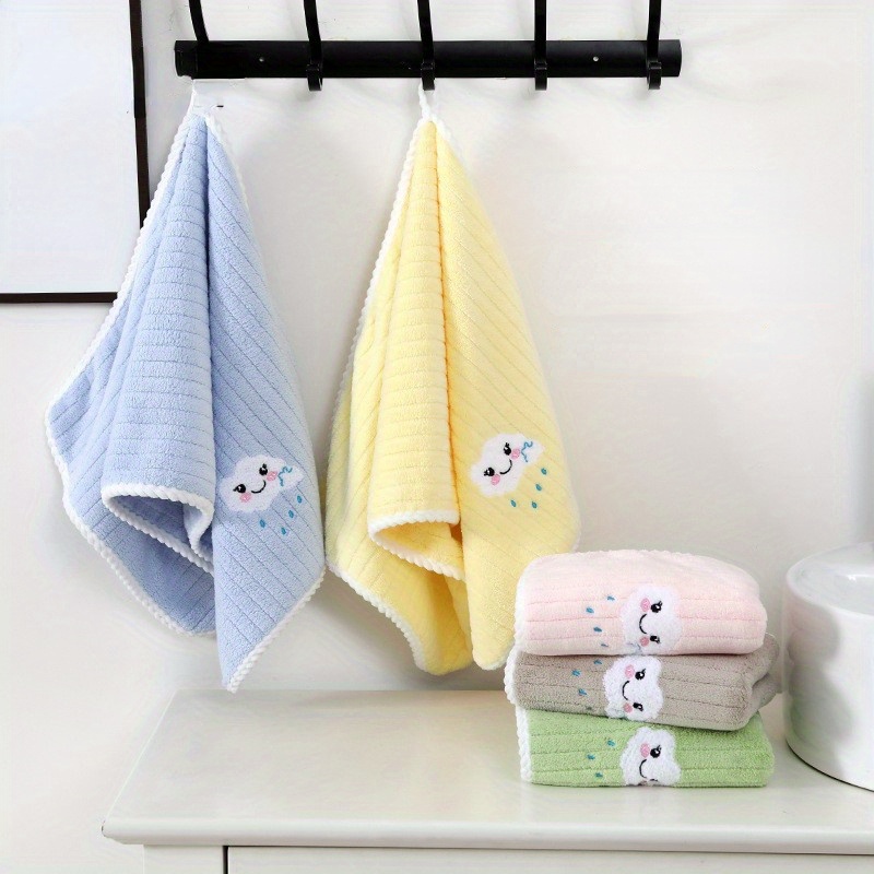 Sweat Hand Towel Cute Cartoon Hand Towels Hanging Water Absorbent Towels