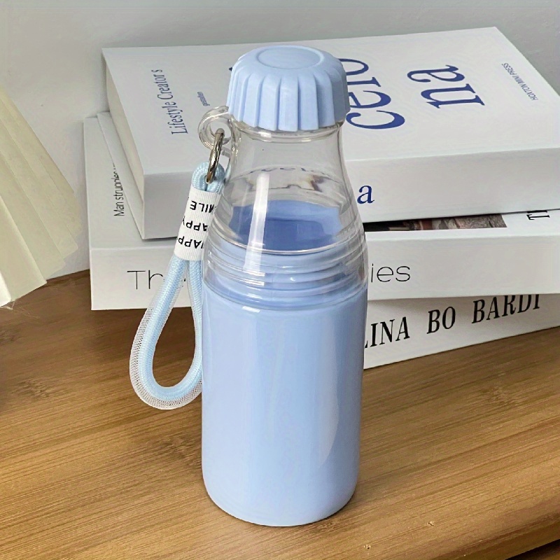 korean plastic water bottle with straw