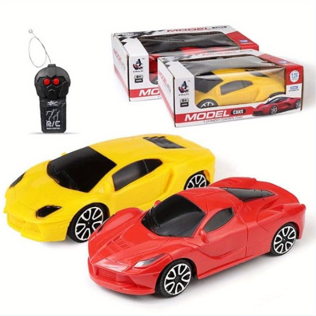 SPYMINNPOO Mini RC Car, Mini RC Vehicle Racing 4 Way Drift Car 1:64 Pocket  Can Size Remote Control Toy for Indoor Outdoor 3+ Kids Red Outdoor Toys