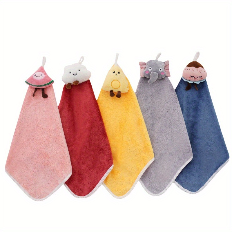 Cute Cartoon Duck Design Hand Towels, With Hanging Loop, Hanging Hand Towels  Microfiber Towels For Bathroom Kitchen Home - Temu