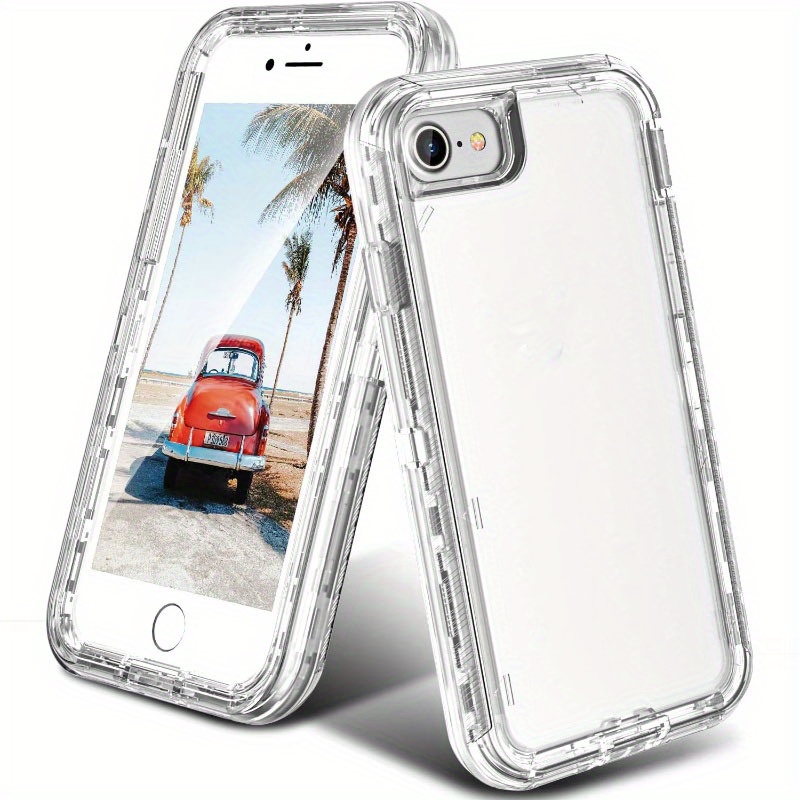 Funda para iPhone XR de triple capa, a prueba de golpes, a prueba de polvo,  3 en 1, resistente, de goma, protectora, de silicona, protección de