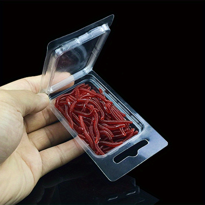 Tpr Material Soft Lure Bionic Earthworm Artificial Bait Bass - Temu