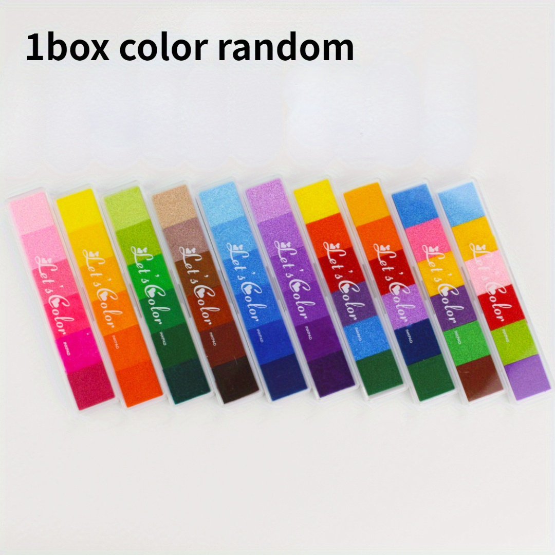 6 Colors Long Strip Gradient Colorful Small Print Mud Temu